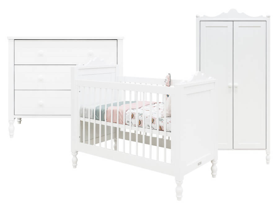Bopita Belle 3-delige babykamer wit