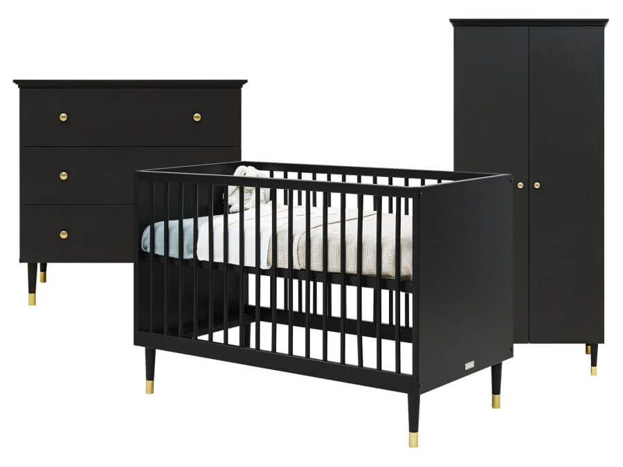 Bopita Cloë 3-delige babykamer Mat Zwart