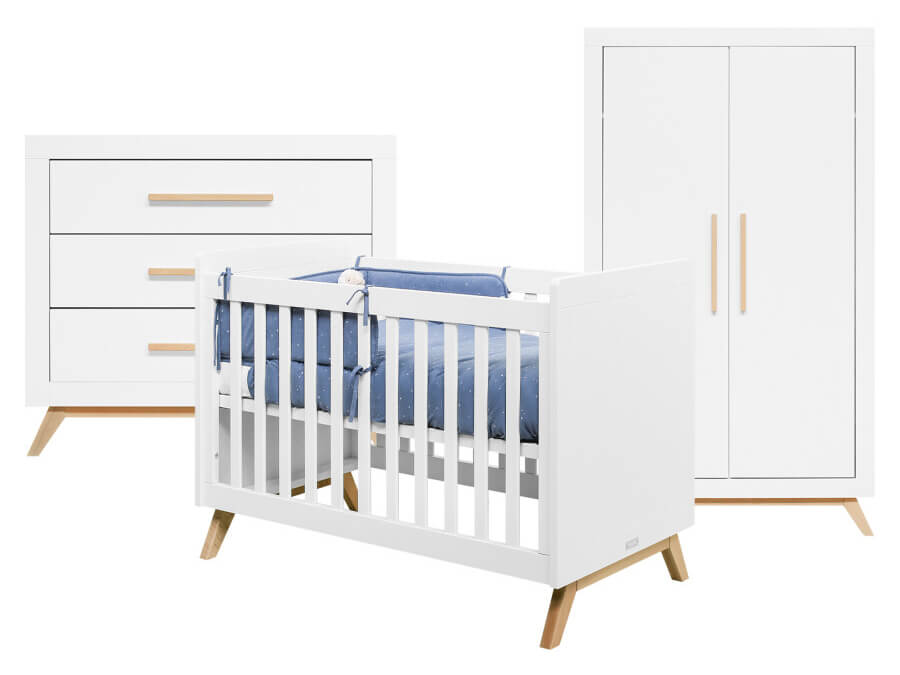 Bopita Fenna 3-delige babykamer wit/naturel