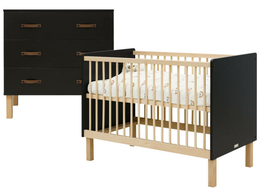 bopita-floris-2-delige-babykamer-mat-zwart-naturel