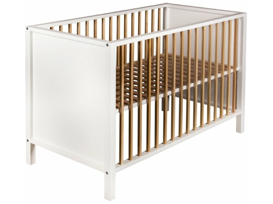 Quax Nordic ledikant 60x120 Wit / Naturel