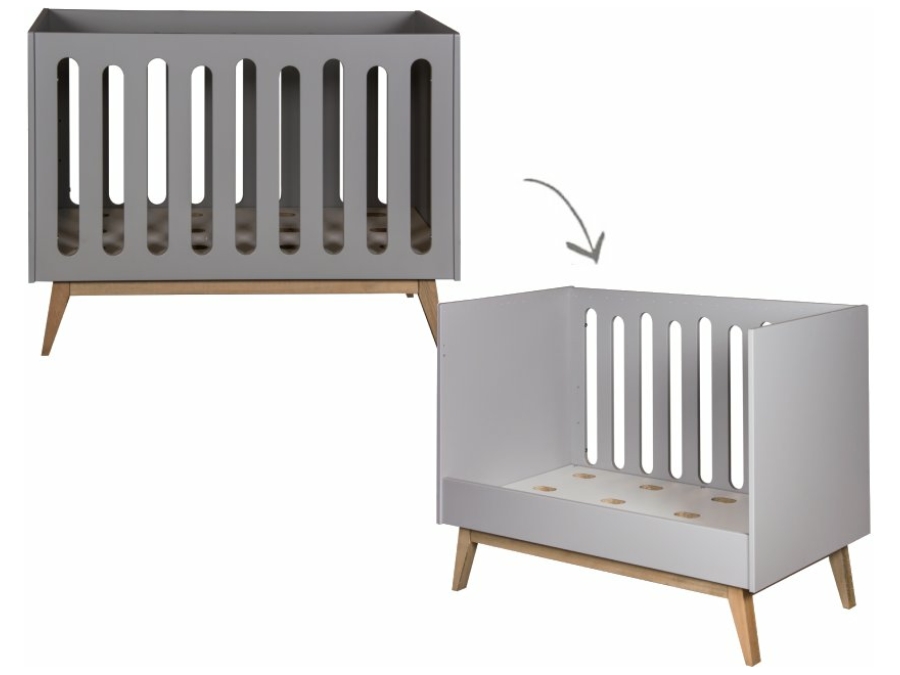 Quax Trendy ledikant 60x120 Griffin Grey