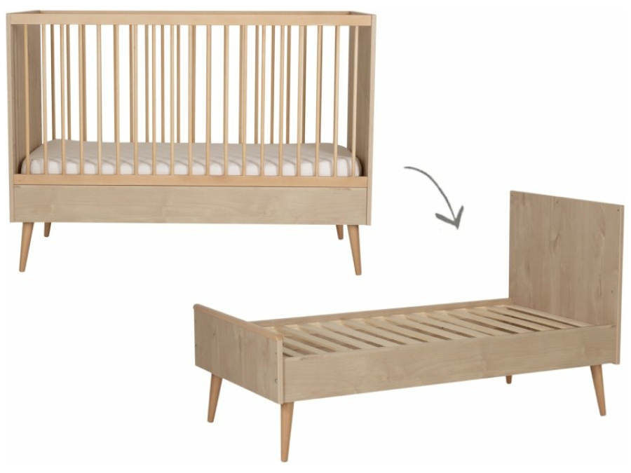 Quax Cocoon ombouwbed 70x140 Natural Oak