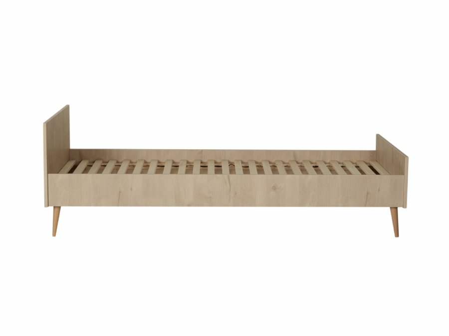 54F01 01XXL003 Quax Cocoon bed 90x200 Natural Oak zijkant