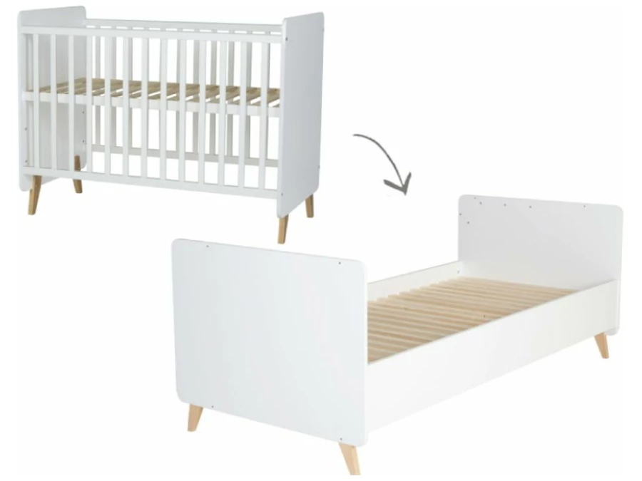 Quax Loft Doorgroeibed 60x120 - 90x200 White
