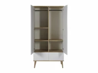 Quax Flow kledingkast White & Oak - Afbeelding 2