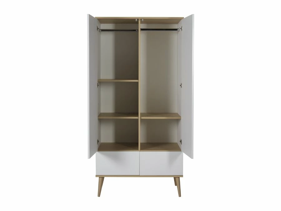 Quax Flow kledingkast White & Oak - Afbeelding 2