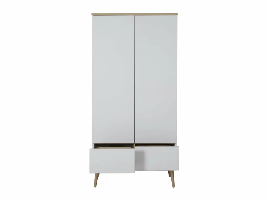 Quax Flow kledingkast White & Oak - Afbeelding 3