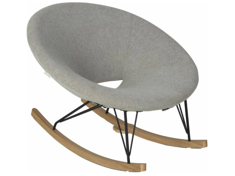 Quax Rocking schommelstoel O adult deluxe sand grey