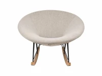 Quax Rocking schommelstoel O adult deluxe sand grey - Afbeelding 3