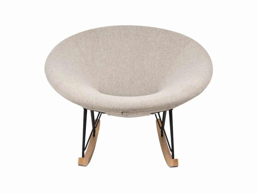 Quax Rocking schommelstoel O adult deluxe sand grey - Afbeelding 3