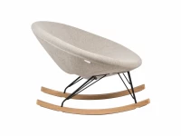 Quax Rocking schommelstoel O adult deluxe sand grey - Afbeelding 2