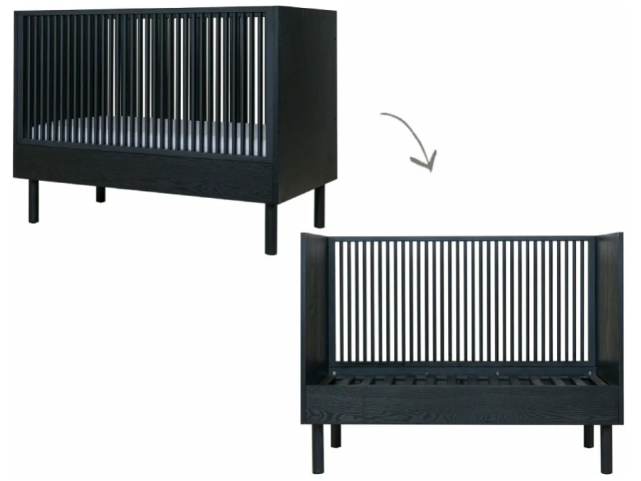 Quax Hai No Ki ledikant 60x120 Black Ash