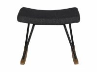 Quax Rocking hocker deluxe black - Afbeelding 2