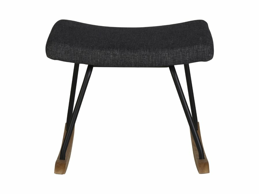 Quax Rocking hocker deluxe black - Afbeelding 2