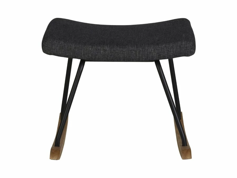 Quax Rocking hocker deluxe black - Afbeelding 2