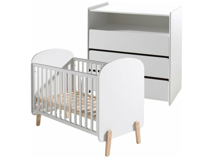 Vipack Kiddy 2-delige babykamer wit
