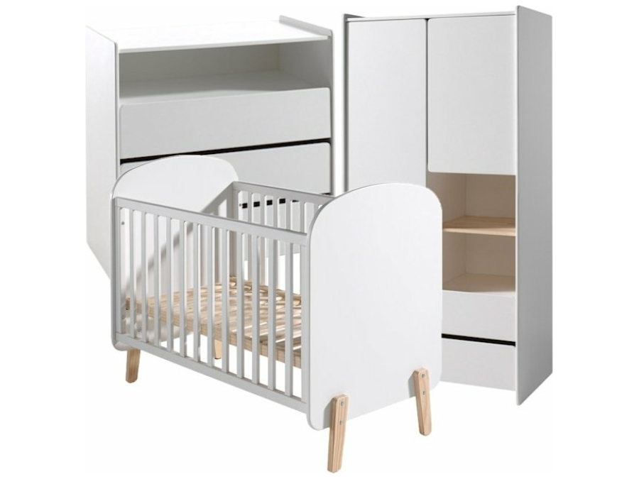 Vipack Kiddy 3-delige babykamer wit