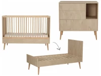 Quax Cocoon 2-delige meegroeikamer natural oak