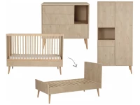 Quax Cocoon 3-delige meegroeikamer natural oak
