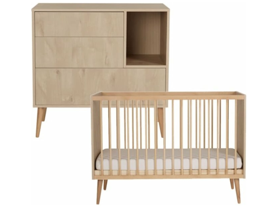 quax cocoon natural oak babykamer 2 delig