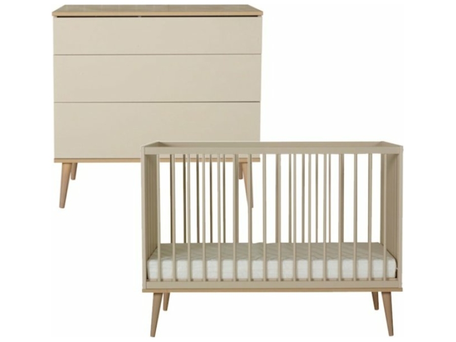 quax flow clay oak babykamer 2 delig