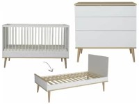Quax Flow 2-delige meegroeikamer white & oak
