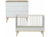 Quax Flow 2-delige babykamer white & oak