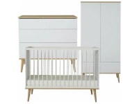 Quax Flow 3-delige babykamer white & oak