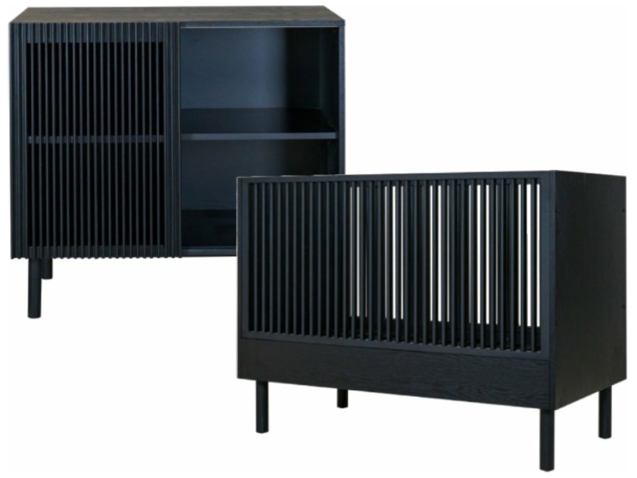 Quax Hai No Ki 2-delige babykamer Black Ash