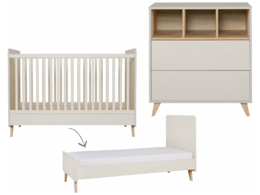 Quax Loft 2-delige meegroeikamer clay