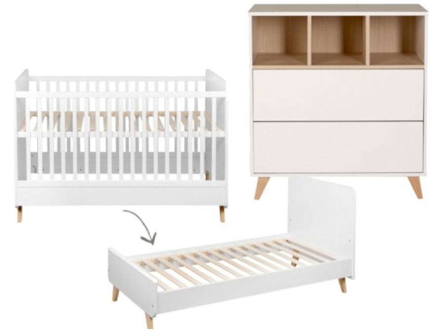 Quax Loft 2-delige meegroeikamer white