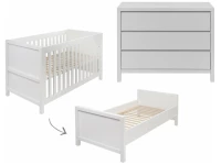Quax Stripes 2-delige meegroeikamer wit
