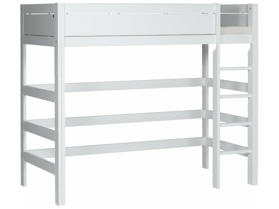 Lifetime hoogslaper 177h 90x200 rechte ladder wit