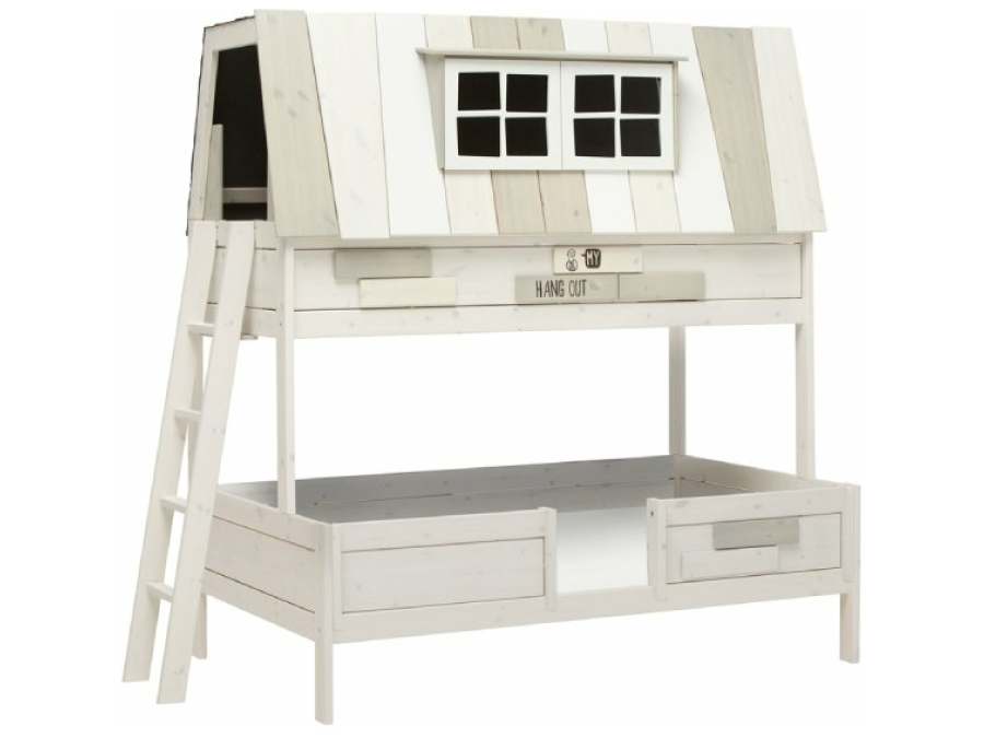 Lifetime stapelbed Hangout 90/120x200 whitewash