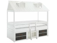 Lifetime beachhouse kajuitbed 90x200 met kastjes