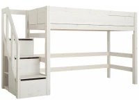 Lifetime hoogslaper 152h 90x200 trapkast whitewash