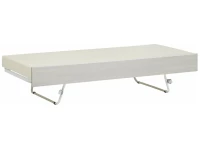 Lifetime opklapbaar onderschuifbed whitewash