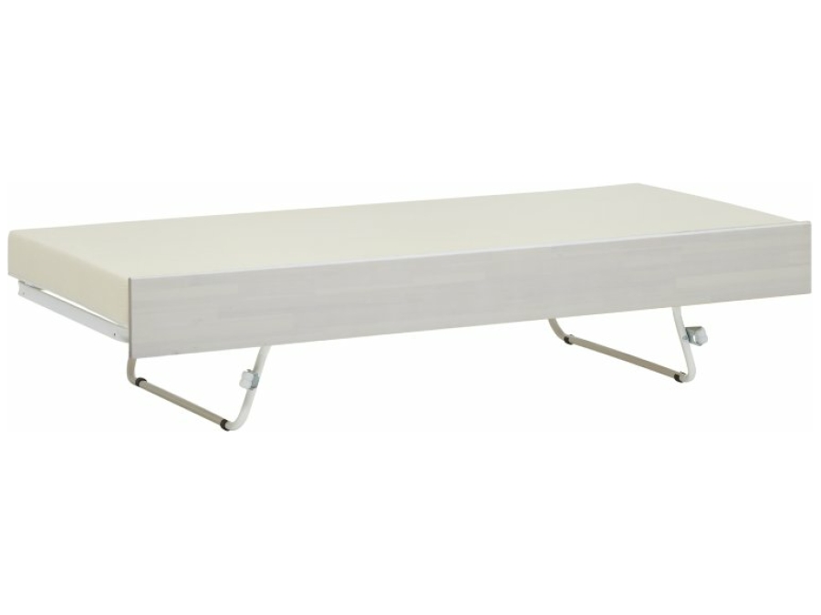 Lifetime opklapbaar onderschuifbed whitewash