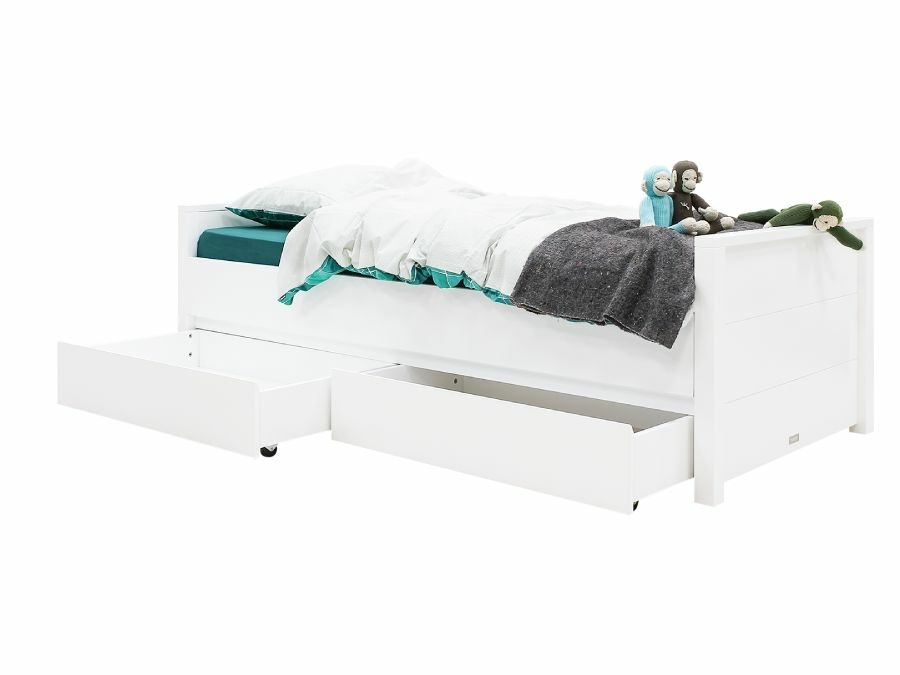 80017611 bopita bobby bed 90x200 laag hoofdbord opberglades