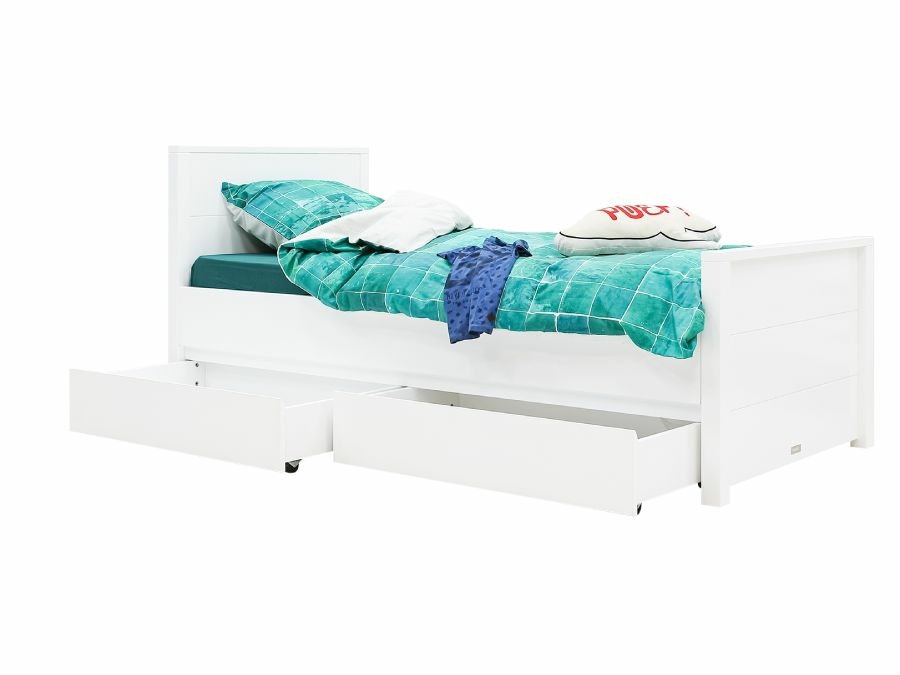 81017611 bopita bobby bed 90x200 hoog hoofdbord opberglades