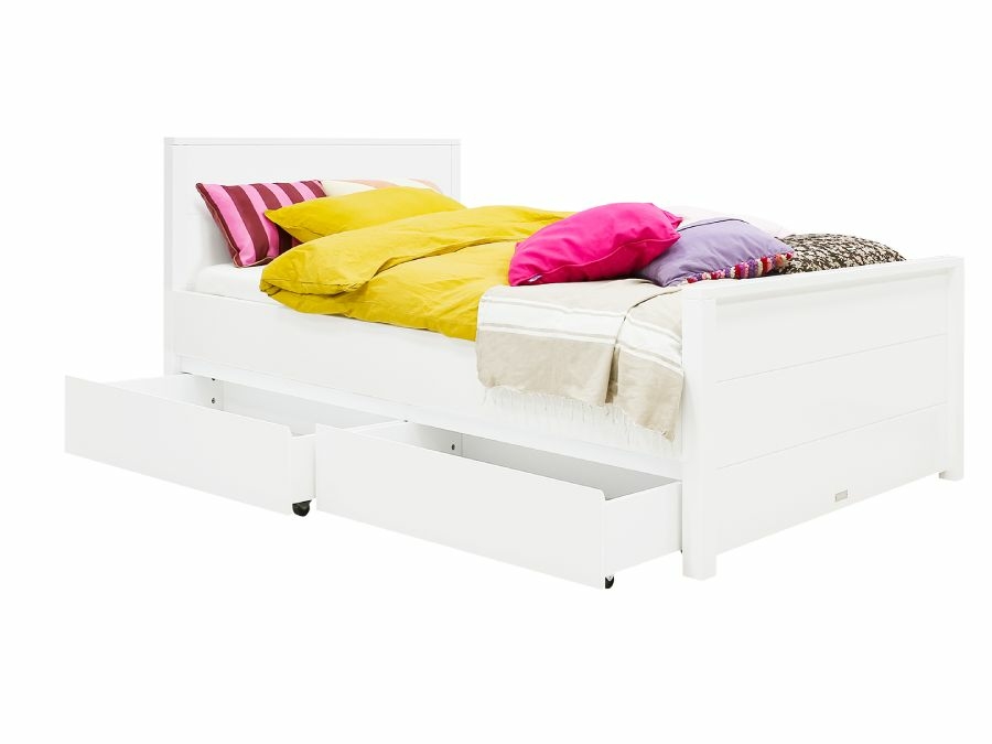 81217611 bopita bobby bed 120x200 hoog hoofdbord opberglades