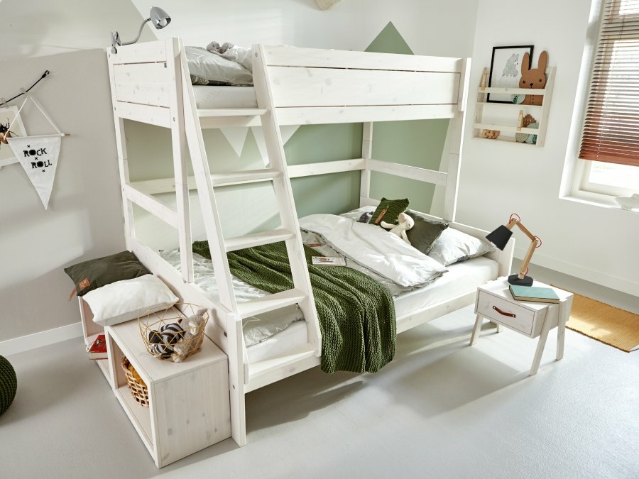 Lifetime familie stapelbed 90/140 whitewash - Afbeelding 2