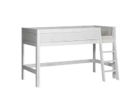 Lifetime halfhoogslaper schuine ladder whitewash