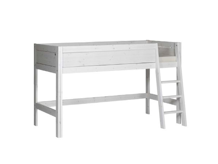 Lifetime halfhoogslaper schuine ladder whitewash