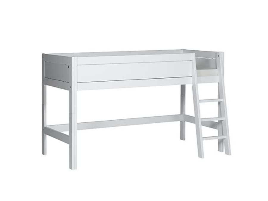 Lifetime halfhoogslaper schuine ladder wit