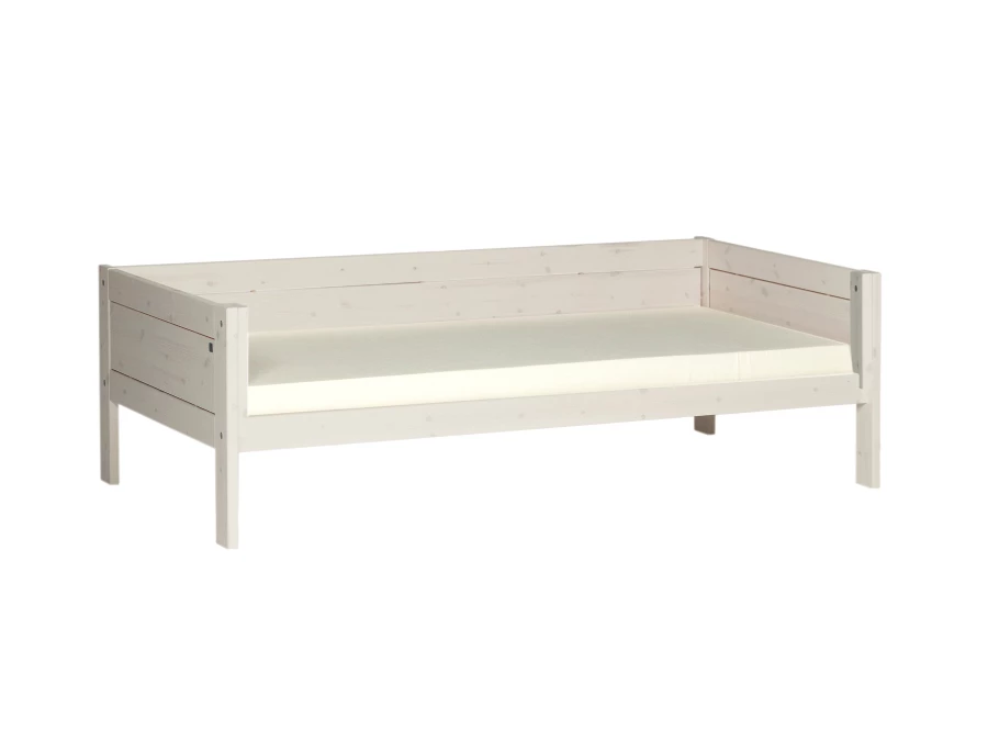 49611 01W Lifetime 4 in 1 bed met hemel whitewash eenpersoonsbed