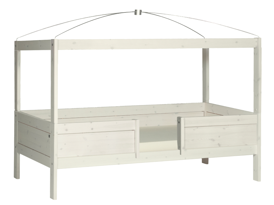 Lifetime 4-in-1 bed met hemel whitewash - Afbeelding 4