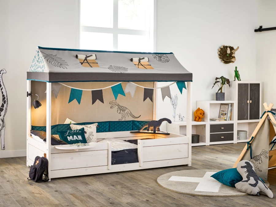 Lifetime 4-in-1 bed met dak whitewash - Afbeelding 2