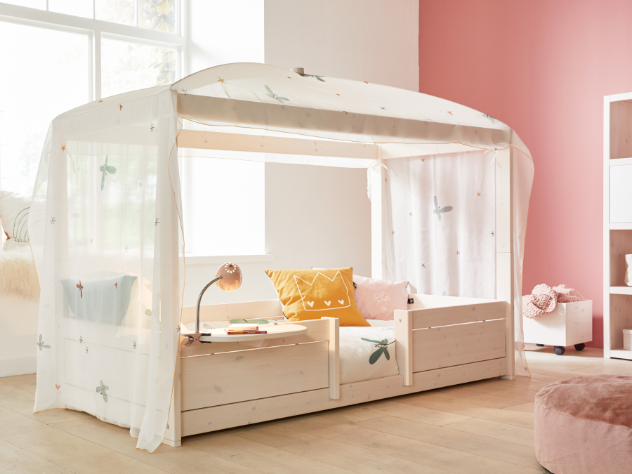 Lifetime 4-in-1 bed met hemel wit - Afbeelding 7